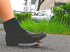 【復刻版】ザリガニが踏みにじられ自転車に轢き殺される